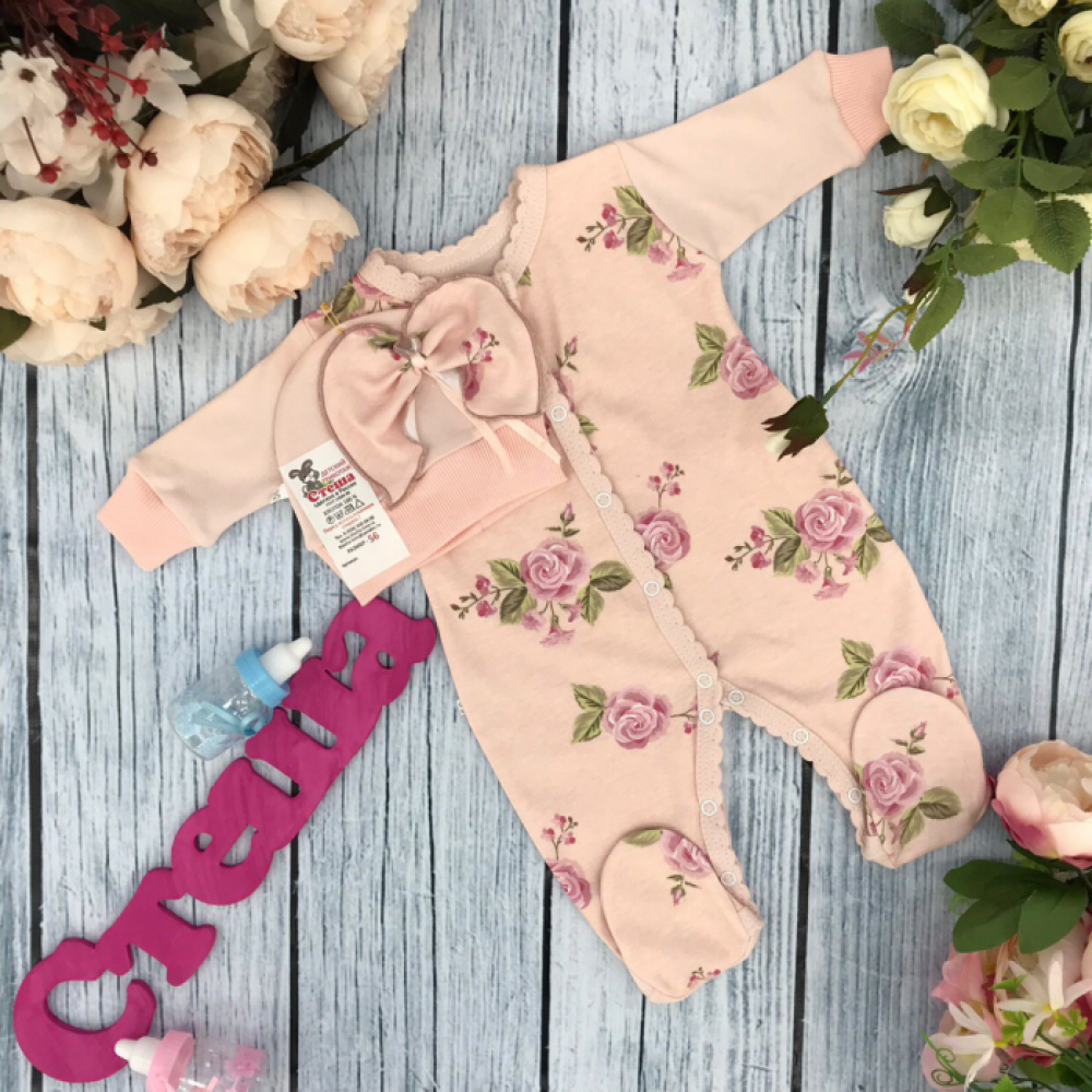 222. Комбинезон "Роза", хлопок 100 % интерлок