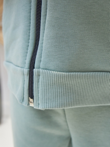 328-ОЛ. Костюм детский  на молнии, олива, хлопок 65%, 35% ПЭ, 3-х нитка без начеса 98,104,110,116