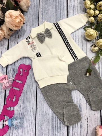 Купить оптом 109. Комбинезон с шапкой,100% хлопок интерлок в Майкопе