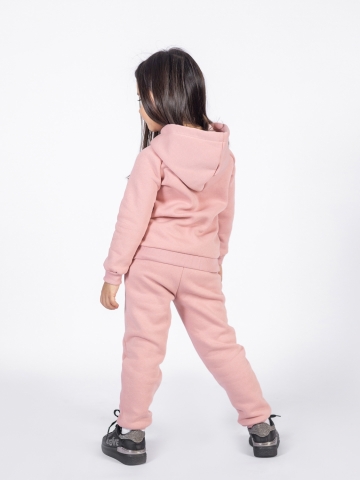 296-П. Свитшот с капюшоном  + Штаны, хлопок 65%, 35% ПЭ, 3-х нитка (начес) пудра 146,152,158