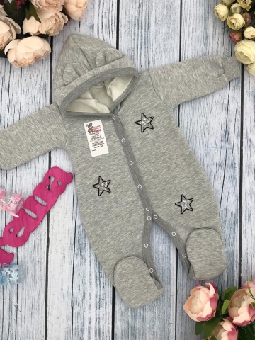 Купить оптом 219-С. Комбинезон ясельный, хлопок 65%, 35% ПЭ, футер с начёсом 62.68,74 в Майкопе