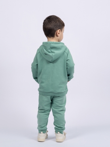 311-Х. Свитшот с капюшоном + Штаны, хлопок 65%, 35% ПЭ, 3-х нитка ( без начеса) хаки 98,104,110,116